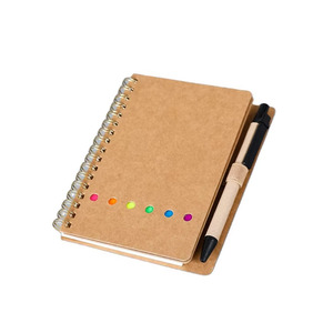 2025 New KRC Custom Logo Sticky <strong>Notes</strong> Kraft Paper Cover Mini <strong>Notebook</strong> <strong>Note</strong> Pads <strong>with</strong> Pen - Product Image 1