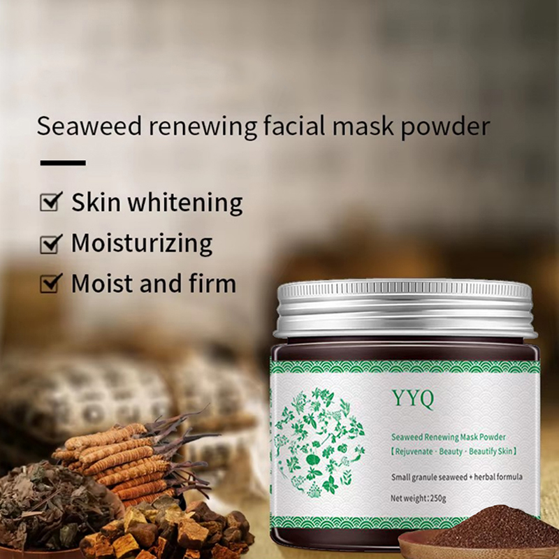 250g/box seaweed renewing whitening facial mask