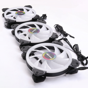 Ventilador de ordenador RGB de 120mm, 4 pines, doble Aura, con control remoto, ventiladores de refrigeración RGB