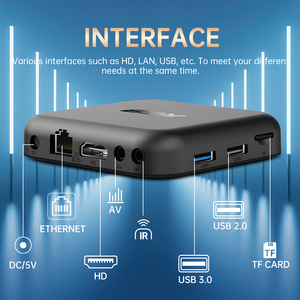 R69 RK3518 2 g16g ATV TV BOX Androidtv14 rotazione dello schermo IP-TV 4K WiFi6 B-T DDR3 Google Voice telecomando Smart AI Set-top Box - Product Image 3