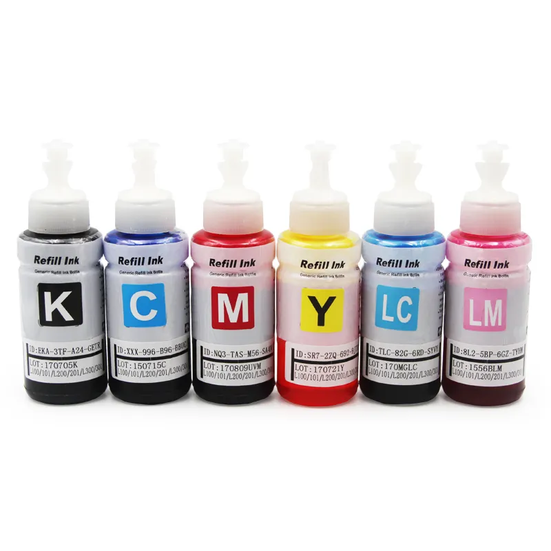 Ocinkjet 673 T673 T6731 Premium Compatible Bottle Color Refill Tintas Dye Ink for Epson L800 L805 L850 L180