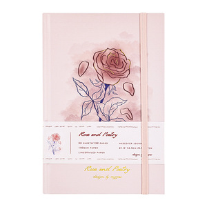 Gül Manor ve kelebek dizüstü yaratıcı renkli iç öğrenci ciltli ciltleme günlüğü kitap ciltli araba hattı kitap A5 - Product Image 6