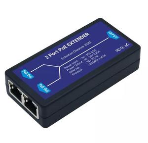 Extensor POE Gigabte de 2 puertos 10/100/1000Mbps con salida de entrada estándar IEEE 802.3af para cámara IP Extender 100 metros de rango POE - Product Image 1