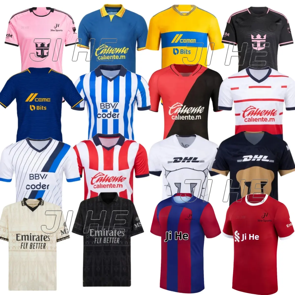 2024 2025 Nueva camiseta de fútbol club fútbol uniforme OEM messii atlético de hombres personalizados fútbol camisetas de fútbol