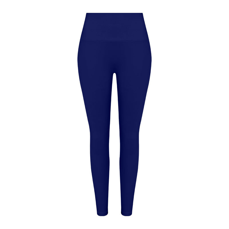 Leggings blu scuro a vita piatta