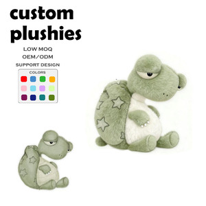 Siêu mềm màu xanh lá cây rùa mô phỏng động vật phim hoạt hình đồ chơi sang trọng búp bê tùy chỉnh rùa gối gấu bắc cực plushies - Product Image 1