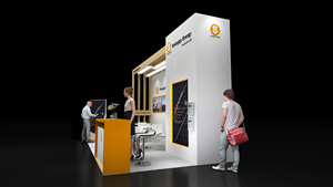 批发低价展台贸易展台自设置模块展台展台3d模型 - Product Image 5