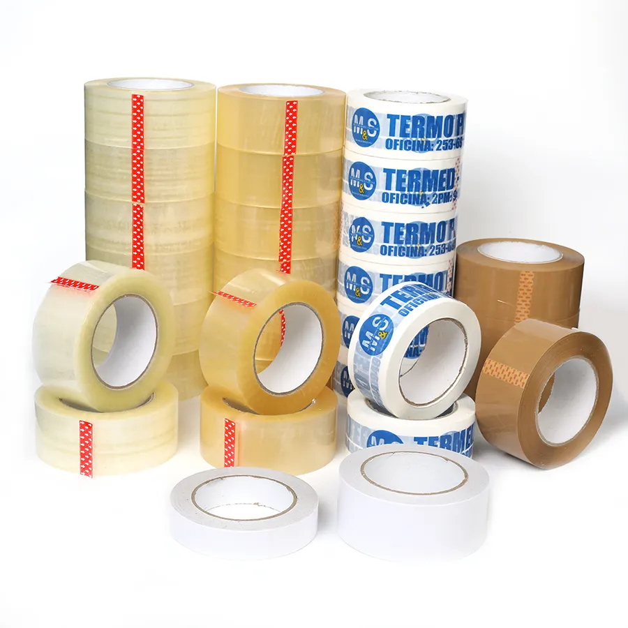 48mm x 50m 36 Pack 300 metros bandeja personalizada precio cinta de embalaje de plástico de Servicio Ligero