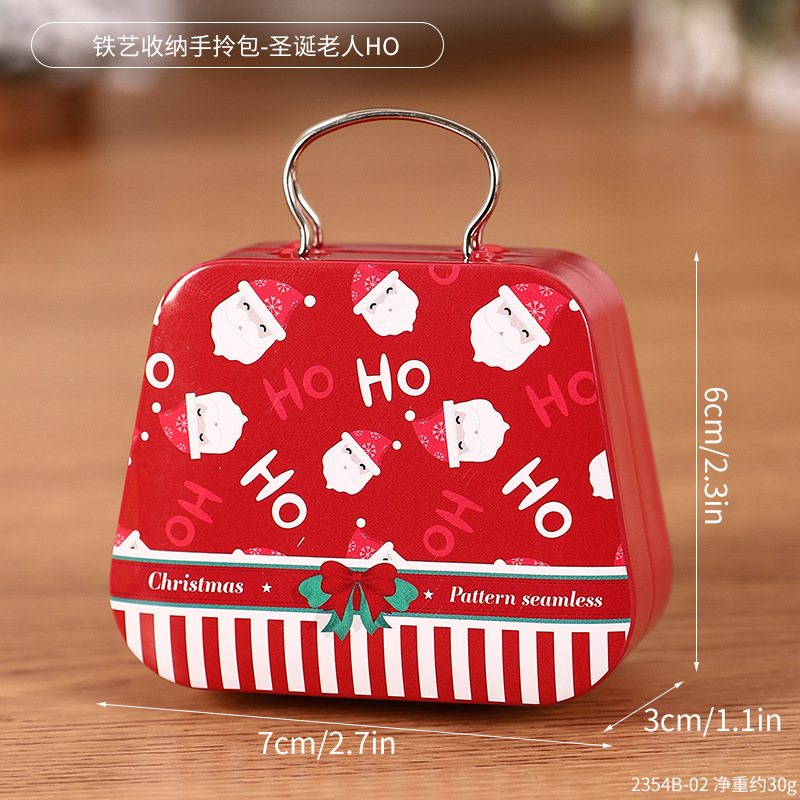 2354B-02 Sac à main de rangement en fer forgé - Père Noël HO