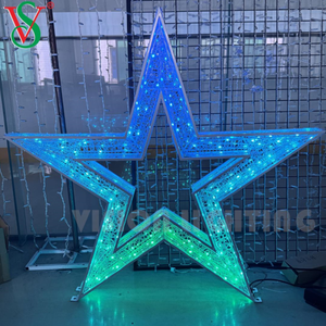Новый эксклюзивный IP65 светодиодный RGB пиксельный программируемый Звездный мотив свет наружное мероприятие и свадебные украшения для Рождества и Хэллоуина - Product Image 5