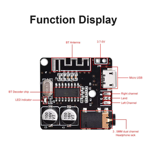 BT 5.0オーディオ受信機モジュールType-C MP3ブルートゥーデコーダーオンボードスピーカー - Product Image 5