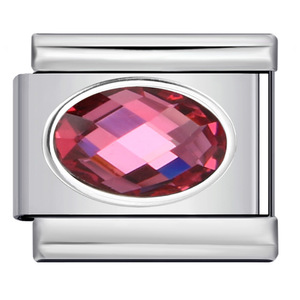 Eliptik yeşim İtalyan modülü bilezik Birthstone paslanmaz çelik DIY Minimalist yönlü el zincir aksesuarları - Product Image 1