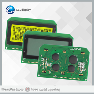 Sccdisplay của nhà sản xuất COB <span class=keywords><strong>16x4</strong></span> Nhân Vật <span class=keywords><strong>LCM</strong></span> mô-đun jxd1604b màu vàng <span class=keywords><strong>LED</strong></span> Đèn nền STN LCD hiển thị-20C + 70C 17pin - Product Image 6