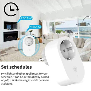 Xiaomi Mi ปลั๊กอัจฉริยะ16A EU WiFi,อะแดปเตอร์ไร้สายทำงานร่วมกับ Mi Home App รีโมทคอนโทรลอัจฉริยะ