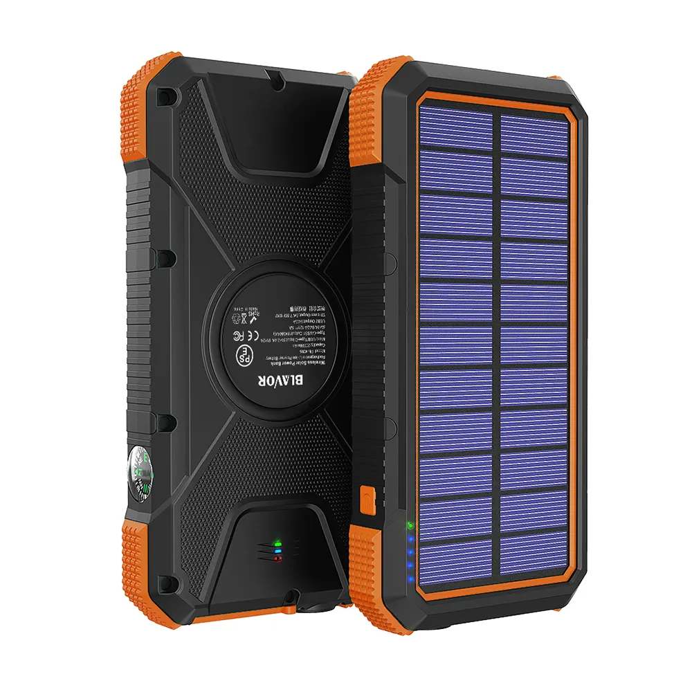 De Best Verkopende 2020 Draadloze Draagbare Nieuwe Uitvinding Solar Charger 10000 Mah IPX4 Waterdichte Lader