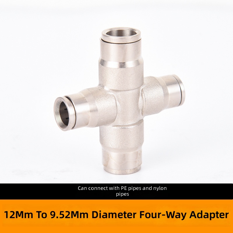 Réducteur quatre voies 12 mm vers 9,52 mm, blanc