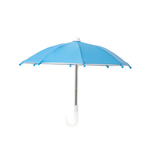 Mini dễ thương sier trang trí chống đỡ ô đồ chơi với in logo thuận tiện Take-out điện thoại di động dù để che nắng nhựa xử lý - Product Image 3