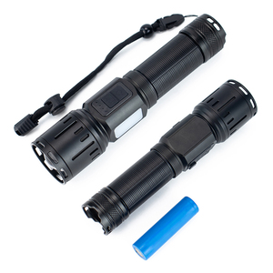 Antorcha de carga USB tipo C, linternas tácticas Led, linterna recargable con Zoom autodefensivo - Product Image 3