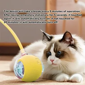 Kedi interaktif top oyuncak otomatik haddeleme topu kuyruk şarj edilebilir akıllı Pet için interaktif oyuncak akıllı fare kedi - Product Image 3