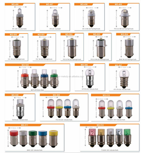 <strong>BA9S</strong> LED Indicator Bulb BI-POLAR E10 Light Lamp Miniature PSB 24X-LED MG6 BA7S T5.5 T6.8 MF T1-3/4 Midget Wedge T3.25 28V 120V