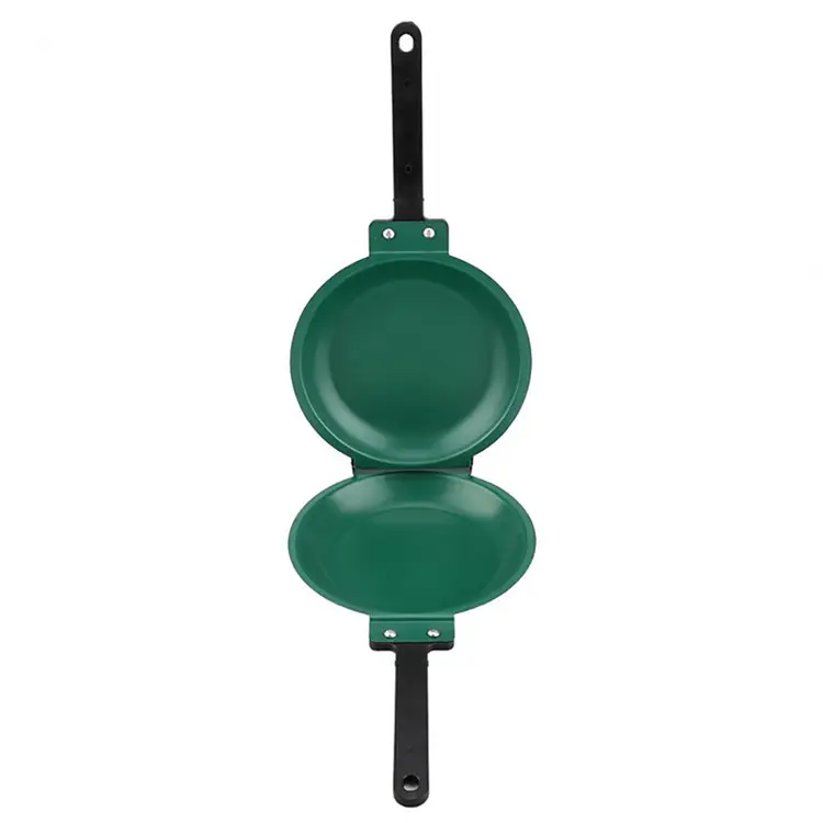 Double Side Frigideira Flip Frigideira Antiaderente Verde Com Revestimento De Cerâmica Fabricante De Panquecas Para Panelas De Cozinha Doméstica