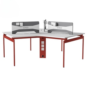 Oficina Mesa de ordenador Estación DE TRABAJO Conjunto de muebles Moderno Soho Trabajo en equipo Diseño de 3 asientos Escritorios de oficina