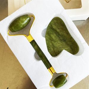 Yeşim çift başlı silindir kazıma kurulu seti yeşim masaj kazıma kurulu yeşim rulo - Product Image 3