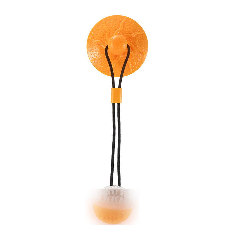 Octopus sucker voice ball toy-orange white