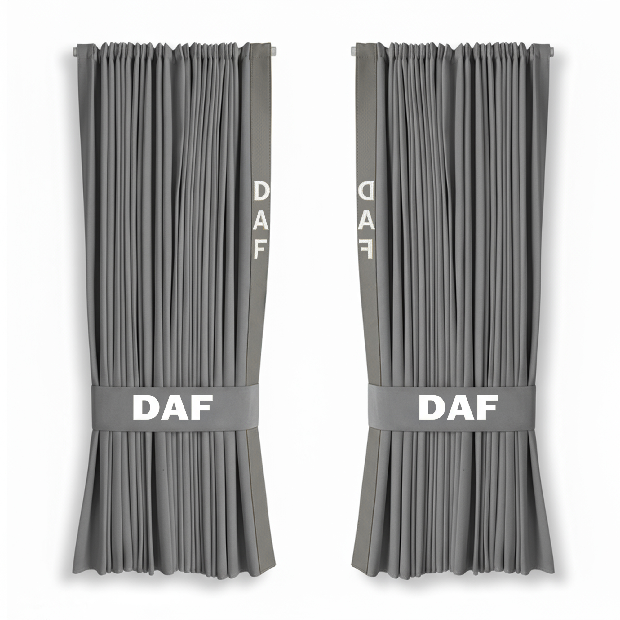 Grey white logo daf