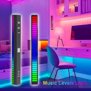 Akıllı App müzik ritim işık RGB müzik ses araba LED masaüstü atmosfer 3D ses aktif pikap ritim işık - Product Image 2