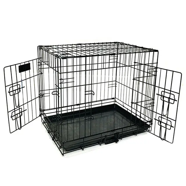 Hot Sale Stocked Solid Metal Pet Gaiolas Cães Canil para pet gaiolas & casas cão meuble