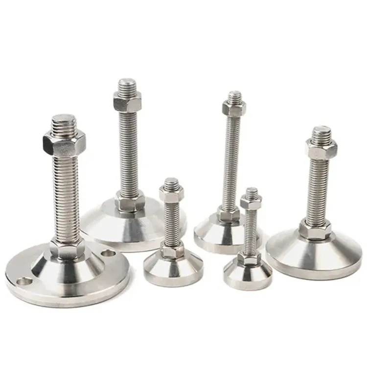 Factory Directly stainless steel fixed articulated feet adjustable feet for conveyor parts