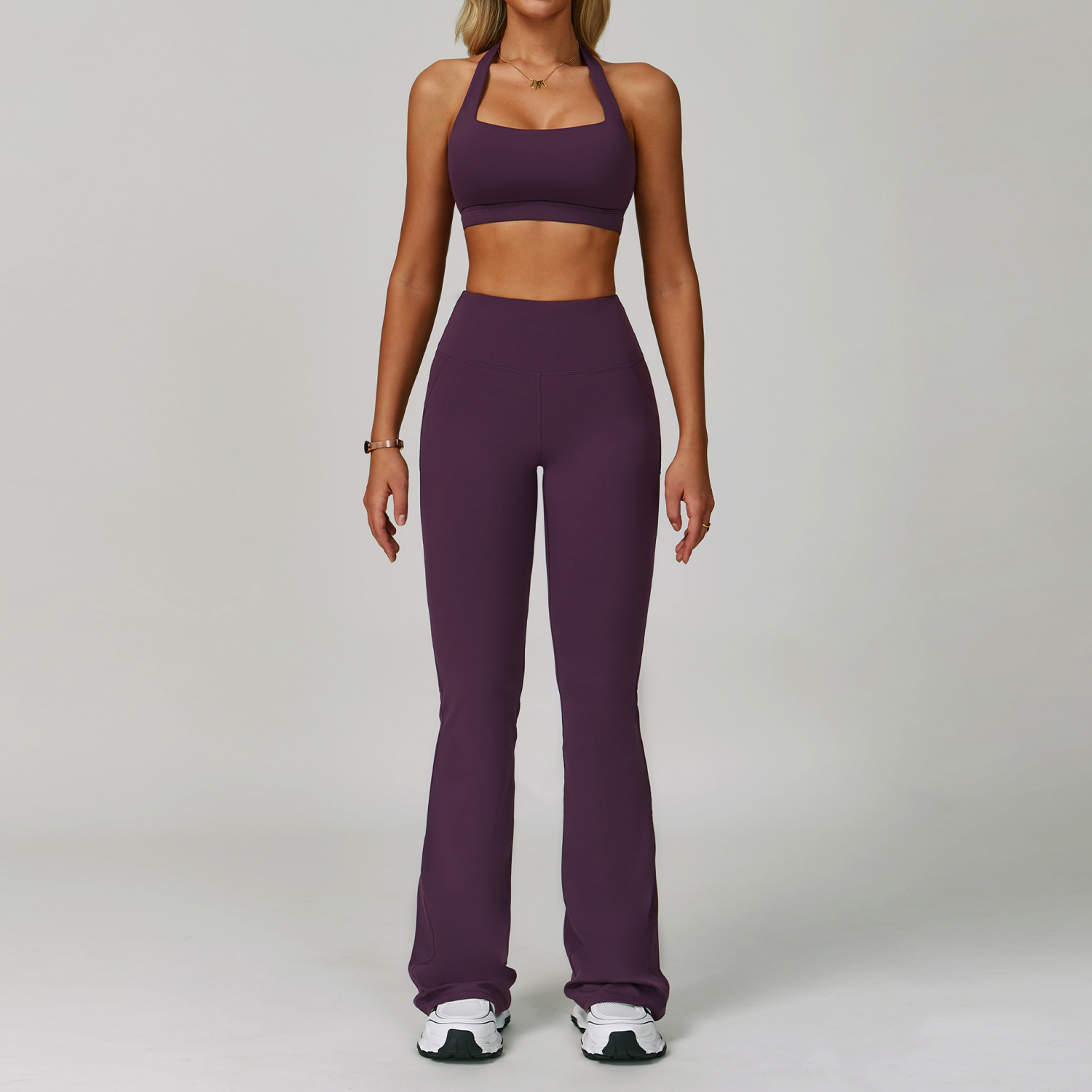 3091-1 Bra & 3091 Flare Panties - Dark Purple