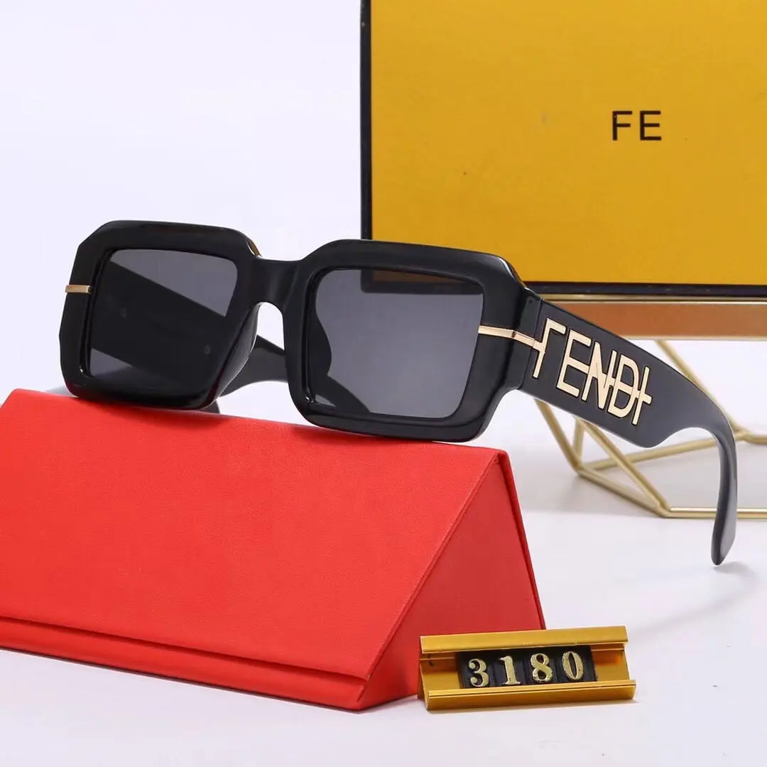 2024 nuovi occhiali da sole con Logo quadrato di marca marche famose occhiali da sole di lusso da donna