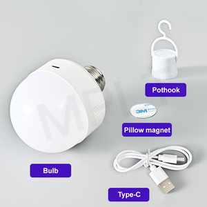 5W 4 in 1 uzaktan kumandalı anahtar kontrol Led 3m manyetik Pothook akıllı şarj edilebilir ampul E26 E27 ev dekor ışık aydınlatma armatürleri için - Product Image 2