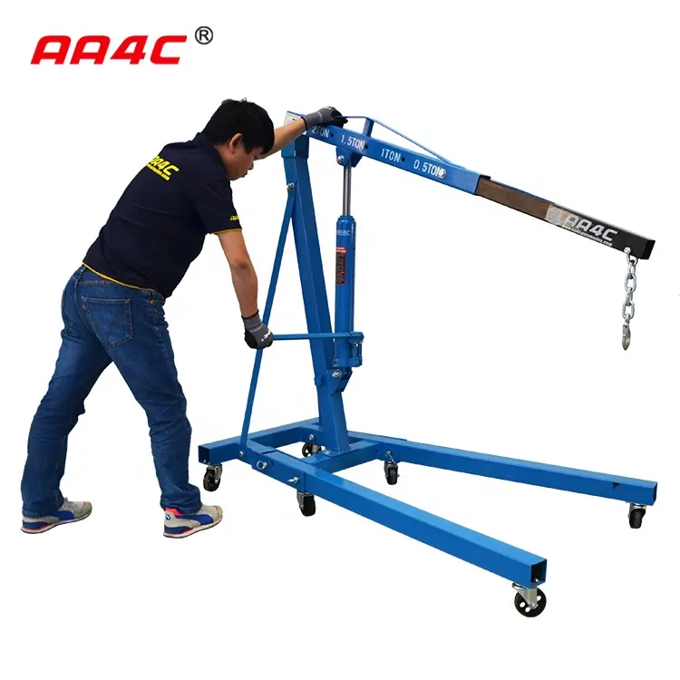 AA4C equipamentos garagem oficina hidráulica ferramentas ferramentas de reparação de automóveis 2T dobrável motor do guindaste da loja guindaste AA-0601B