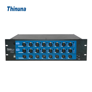 Receptor de red de audio Thinuna Dante Interfaz de E/S 48V Phantom Power DSP Integrado 16 en 8 salidas Caja de interfaz tipo gabinete DANTE