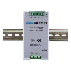 DR-120-<span class=keywords><strong>24</strong></span> 120W DC安定化24V 5A 12V 10A DINレール電源24VDCスイッチングモード電源