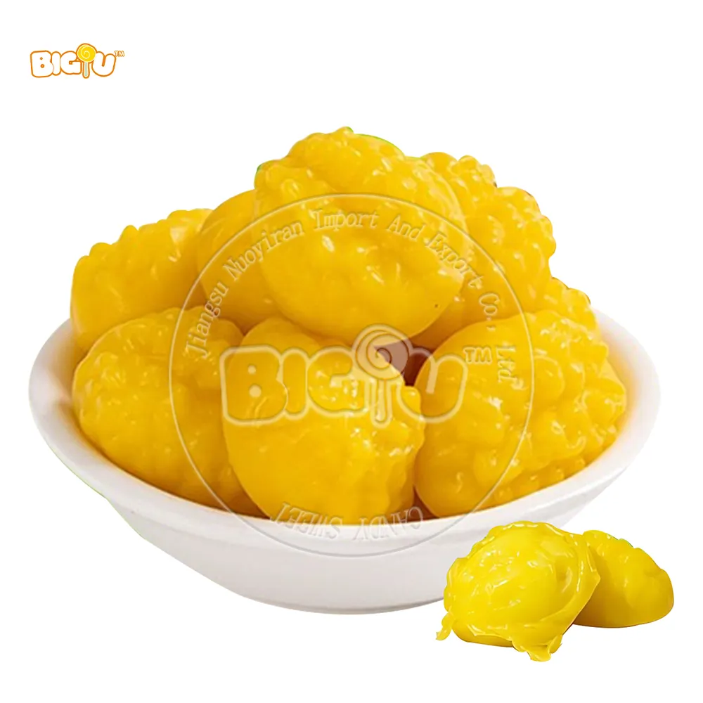 Hot selling new durian flavored peeled durian/mango different fruit jelly peeled gummy candy sweets