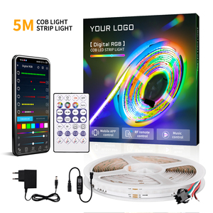 COXO COB LEDストリップキット寝室用アプリリモートTuya Wifi 5 m 5メートルRGB CCT TvバックライトスマートLEDライトストリップ - Product Image 6