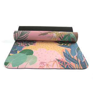 BSCI Factory Best Buy Anti Slip Rubber Custom Eco Friendly Branded Suede Rubber <strong>Yoga</strong> Mat for Sports
