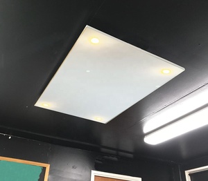 行业定制天花板风格碳晶800瓦红外加热板带聚光灯房间加热器