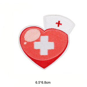 帕奇护士铁面料刺绣服装标志定制补丁刺绣 - Product Image 2