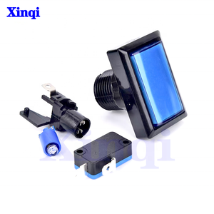 50*33mm 12V Rectangle Illuminated <strong>Push</strong> <strong>Button</strong> with Microswitch and LED Game Accessory for Arcade Game Machine Arcade <strong>Buttons</strong> - Product Image 2