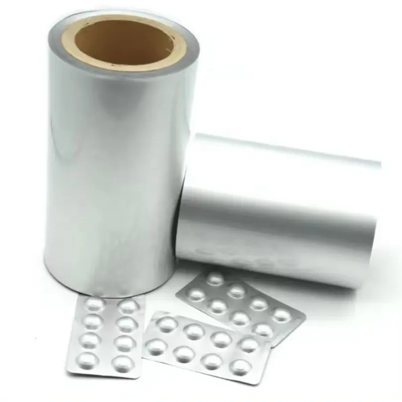 Se puede imprimir papel de aluminio 8011 rollo jumbo con 20/25/30 micras de espesor papel de aluminio blister