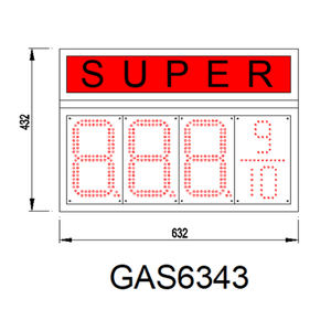 บอร์ดแสดงผลตัวเลข LED ดิจิตอลควบคุมระยะไกลสีเขียว888.8 8นิ้ว - Product Image 3