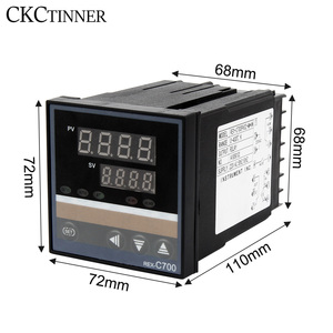 <strong>PID</strong> RKC Digital Intelligent Industrial <strong>Temperature</strong> <strong>Controller</strong> 220V <strong>RELAY</strong> REX--C700 Thermostat SSR <strong>Relay</strong> <strong>Output</strong> - Product Image 3