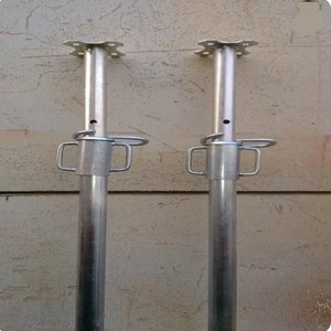 Galvanizado 1,6 m-3m/2,2-4,0 M Escalera de acero ajustable Sistema de apuntalamiento Jack para andamios de construcción Accesorios de metal telescópicos - Product Image 3