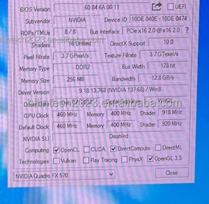 Utilizzato per H-P Quadro FX570 256M <span class=keywords><strong>DDR2</strong></span> 2 * scheda grafica Video <span class=keywords><strong>DVI</strong></span> 456138-001 455675