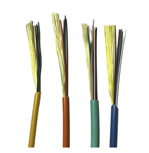 1 2 4 core multimode fiber optic cable GJFJV Indoor Tight Buffer Fiber Optic Cable Plastic Fiber Optic Cable
